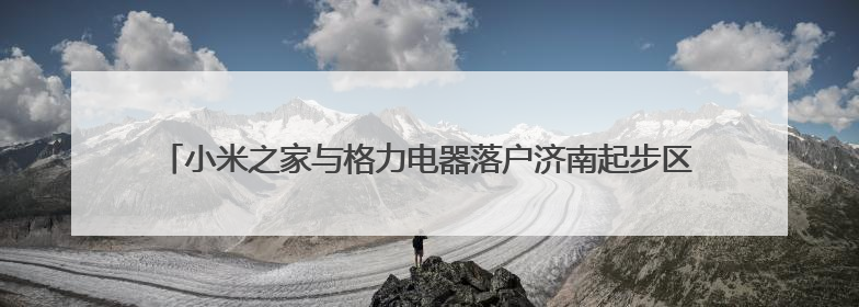 小米之家与格力电器落户济南起步区，中科新经济科创园商业生态升级