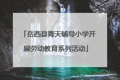 岳西县青天辅导小学开展劳动教育系列活动