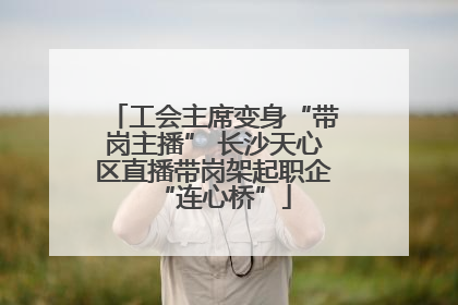 工会主席变身“带岗主播” 长沙天心区直播带岗架起职企“连心桥”