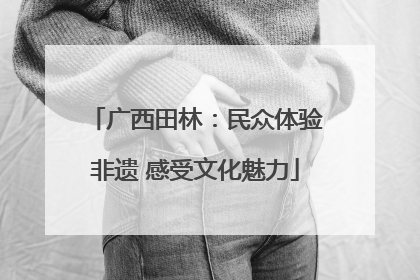 广西田林：民众体验非遗 感受文化魅力