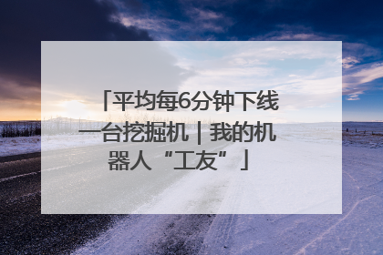 平均每6分钟下线一台挖掘机｜我的机器人“工友”