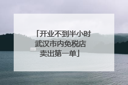 开业不到半小时 武汉市内免税店卖出第一单