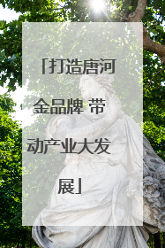 打造唐河金品牌 带动产业大发展