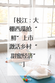 枝江：大棚西瓜抢“鲜”上市 激活乡村“甜蜜经济”