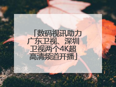 数码视讯助力广东卫视、深圳卫视两个4K超高清频道开播