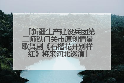新疆生产建设兵团第二师铁门关市原创情景歌舞剧《石榴花开别样红》将来河北巡演