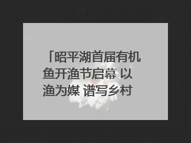 昭平湖首届有机鱼开渔节启幕 以渔为媒 谱写乡村振兴新篇章
