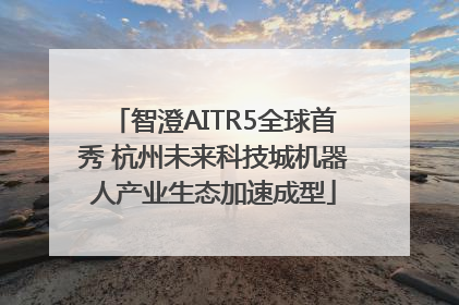 智澄AITR5全球首秀 杭州未来科技城机器人产业生态加速成型