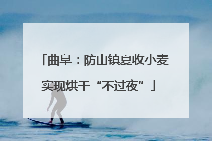 曲阜：防山镇夏收小麦实现烘干“不过夜”