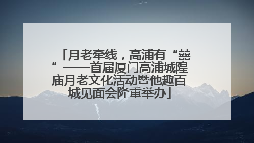 月老牵线，高浦有“囍”——首届厦门高浦城隍庙月老文化活动暨他趣百城见面会隆重举办