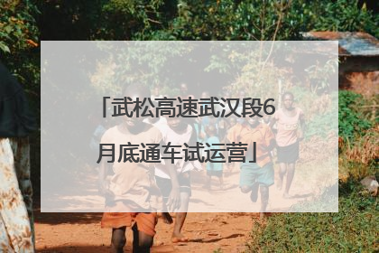 武松高速武汉段6月底通车试运营