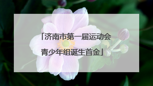 济南市第一届运动会青少年组诞生首金