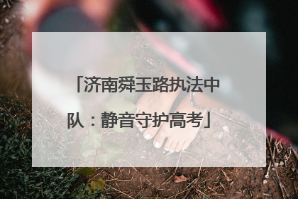 济南舜玉路执法中队：静音守护高考