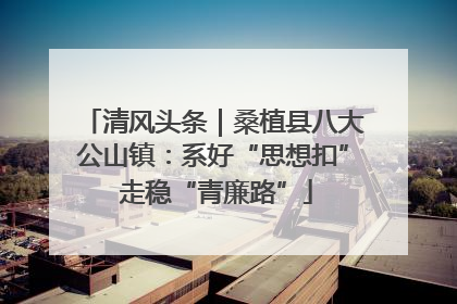 清风头条｜桑植县八大公山镇：系好“思想扣” 走稳“青廉路”