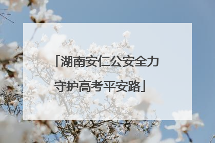 湖南安仁公安全力守护高考平安路