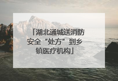 湖北通城送消防安全“处方”到乡镇医疗机构