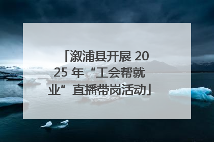 溆浦县开展 2025 年“工会帮就业”直播带岗活动