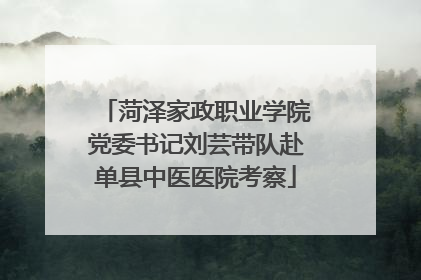 菏泽家政职业学院党委书记刘芸带队赴单县中医医院考察