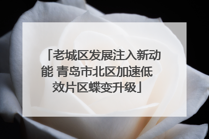 老城区发展注入新动能 青岛市北区加速低效片区蝶变升级