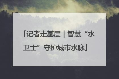 记者走基层｜智慧“水卫士”守护城市水脉
