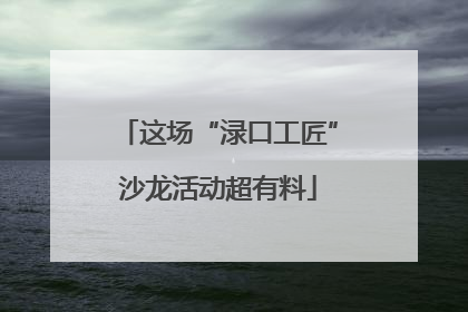 这场“渌口工匠”沙龙活动超有料