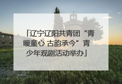 辽宁辽阳共青团“青暖童心 古韵承今”青少年观剧活动举办