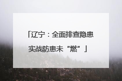 辽宁：全面排查隐患 实战防患未“燃”