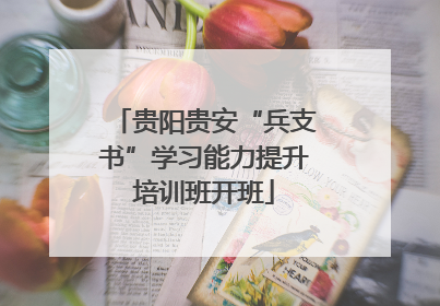 贵阳贵安“兵支书”学习能力提升培训班开班