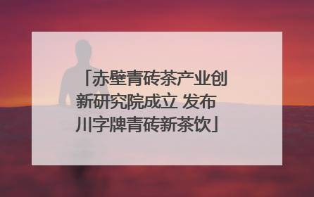 赤壁青砖茶产业创新研究院成立 发布川字牌青砖新茶饮