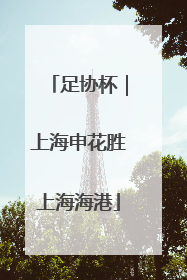 足协杯｜上海申花胜上海海港