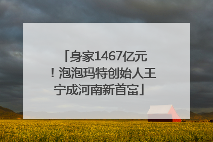 身家1467亿元！泡泡玛特创始人王宁成河南新首富