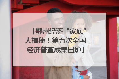 鄂州经济“家底”大揭秘！第五次全国经济普查成果出炉