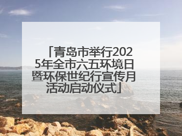 青岛市举行2025年全市六五环境日暨环保世纪行宣传月活动启动仪式