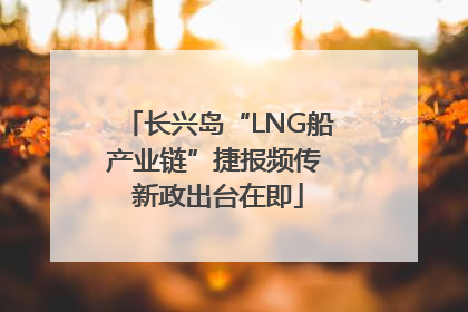 长兴岛“LNG船产业链”捷报频传 新政出台在即