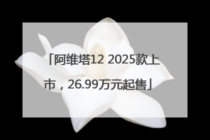 阿维塔12 2025款上市，26.99万元起售