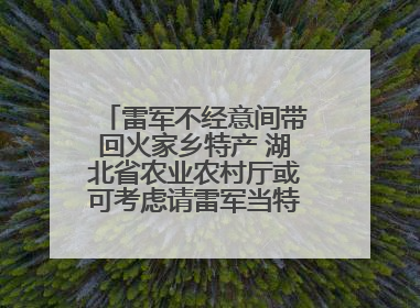 雷军不经意间带回火家乡特产 湖北省农业农村厅或可考虑请雷军当特产大使