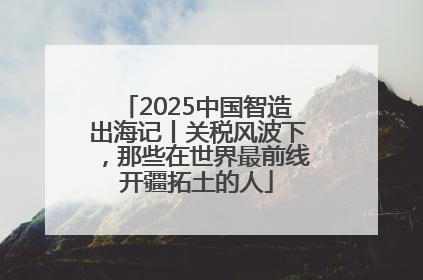 2025中国智造出海记丨关税风波下，那些在世界最前线开疆拓土的人