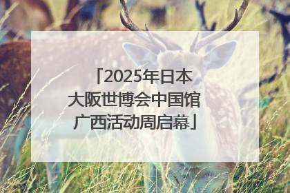 2025年日本大阪世博会中国馆广西活动周启幕