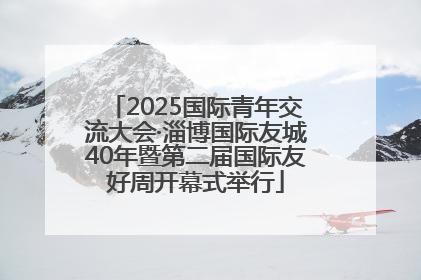 2025国际青年交流大会·淄博国际友城40年暨第二届国际友好周开幕式举行