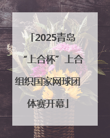 2025青岛“上合杯”上合组织国家网球团体赛开幕