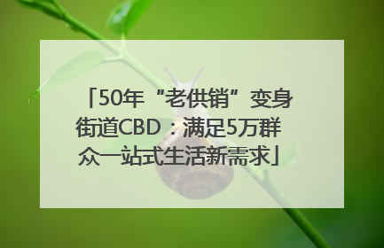 50年“老供销”变身街道CBD：满足5万群众一站式生活新需求