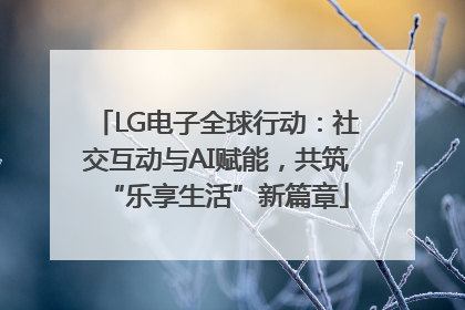 LG电子全球行动：社交互动与AI赋能，共筑“乐享生活”新篇章